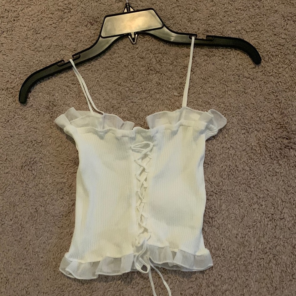 White crop top